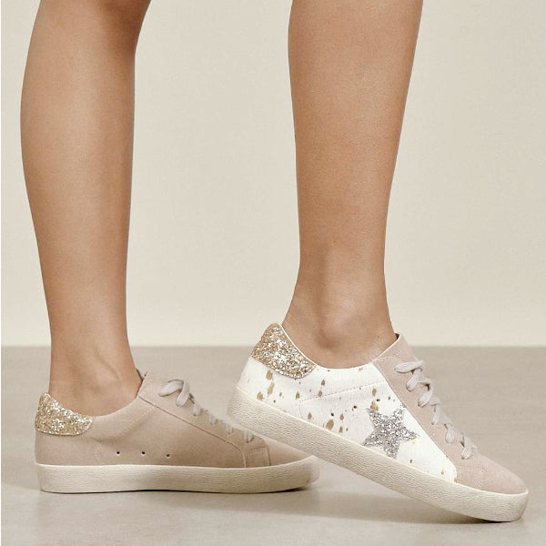 Hair On Hide Glitter Star Sneaker