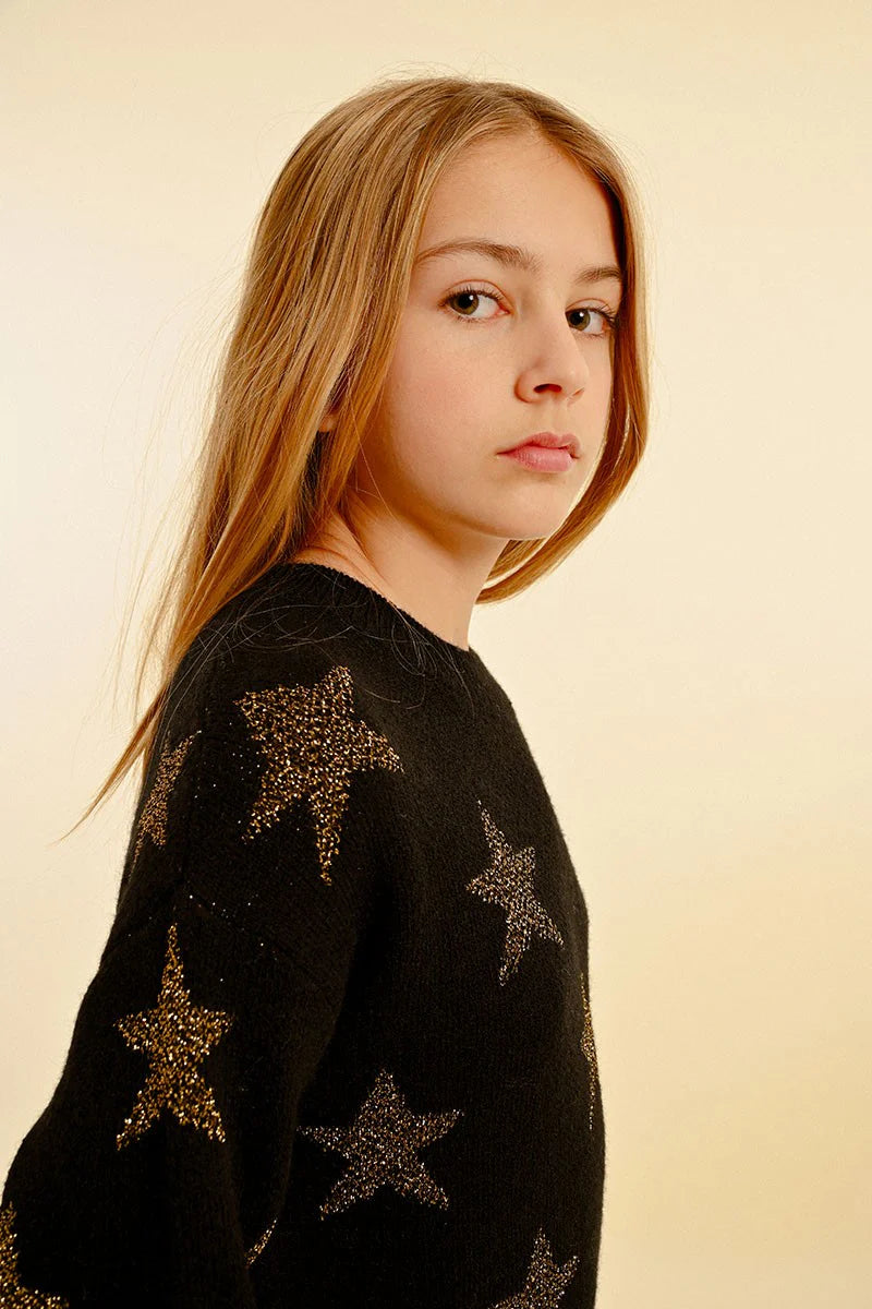 Metallic Star Sweater