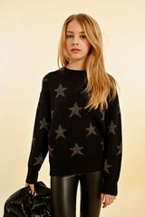 Metallic Star Sweater
