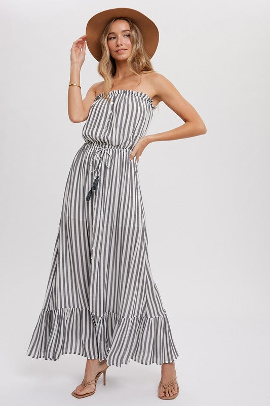 Ahoy Striped Maxi Dress