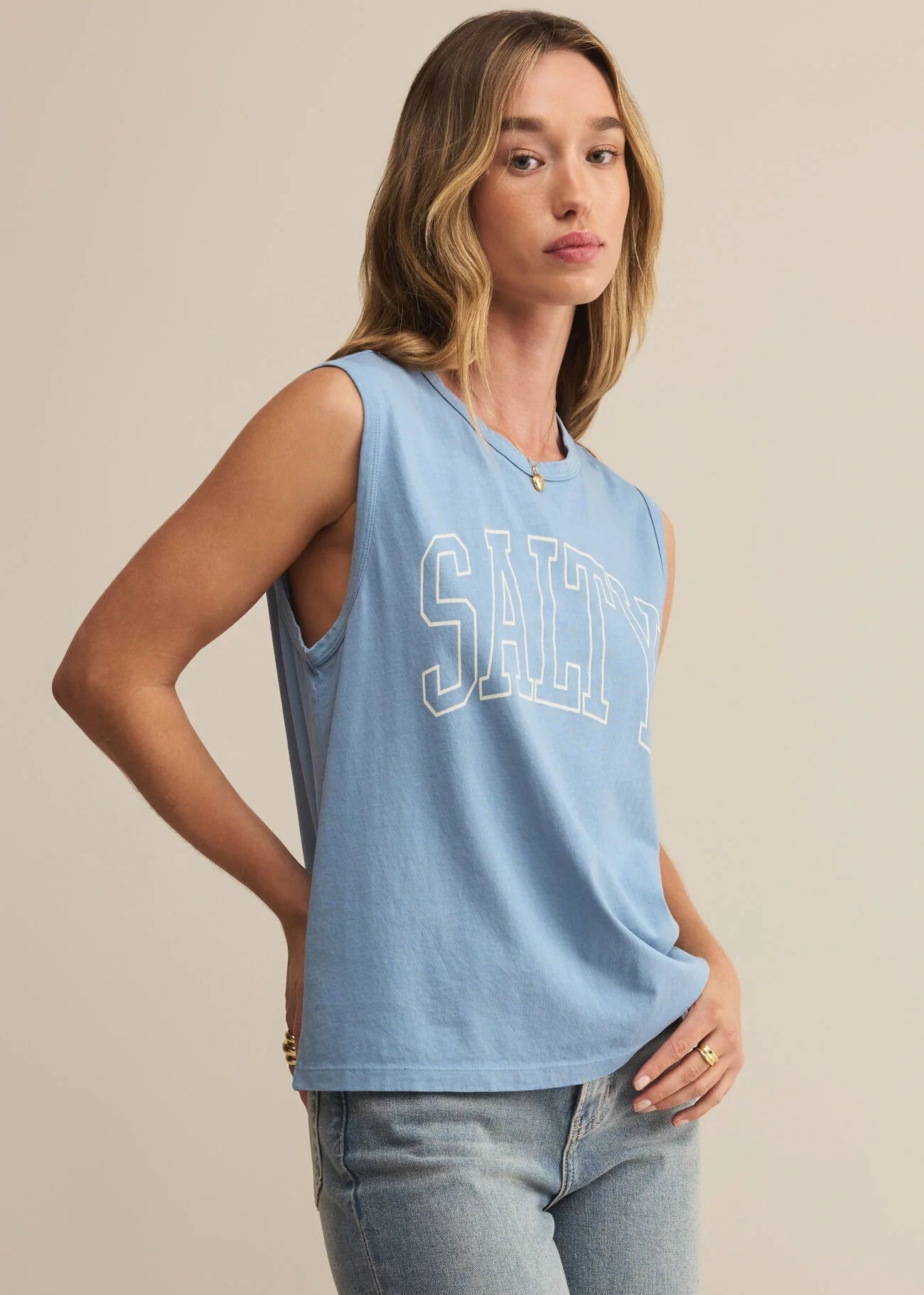 Salty Boathouse Muscle Tank Top