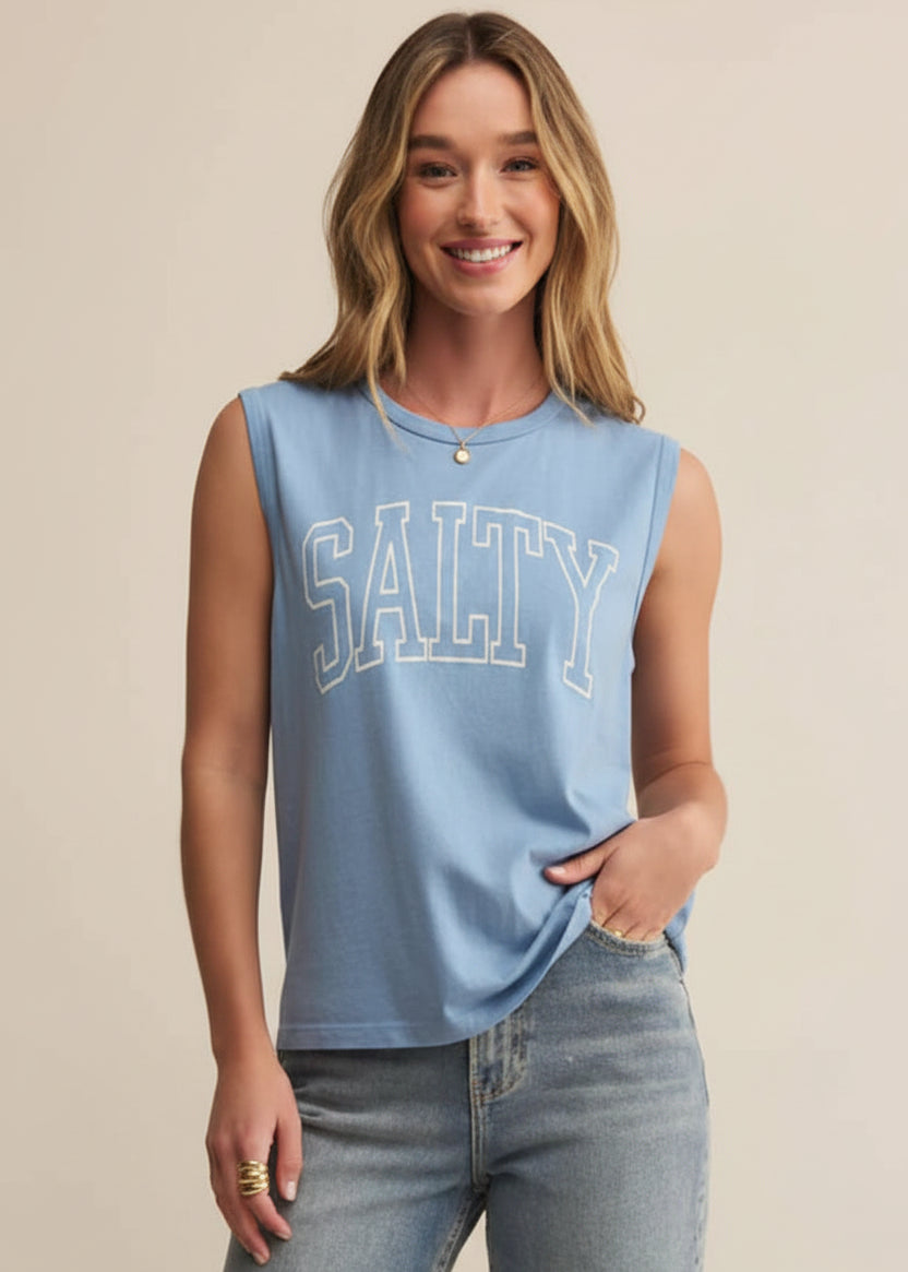 Salty Boathouse Muscle Tank Top