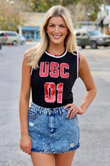 The USC Sequin Jersey Tank