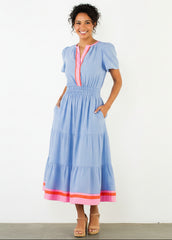 THML Striped Textured Maxi Dress