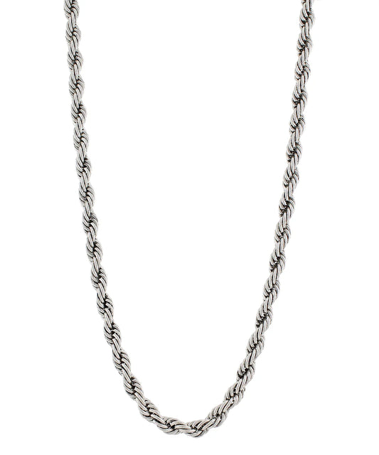 Silver Western Rope Necklace