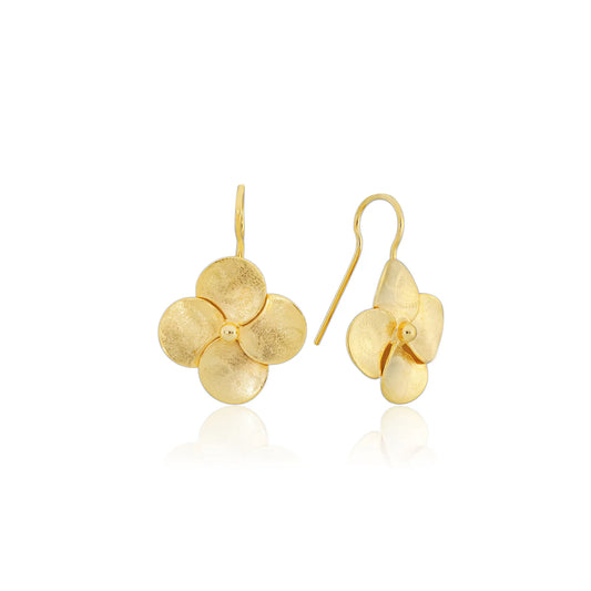 Small Flower Drop Earrings