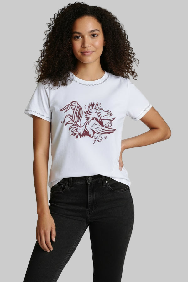 Gamecock Embroidered Tee