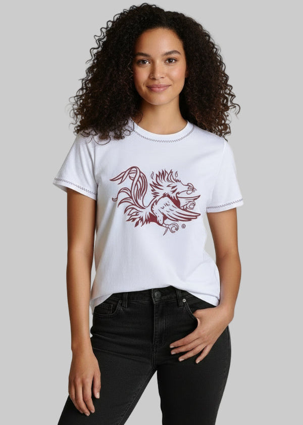 Gamecock Embroidered Tee
