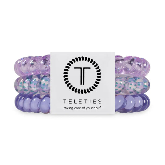 TELETIES - Spiral Hair Coils | Small | Lavender Mist