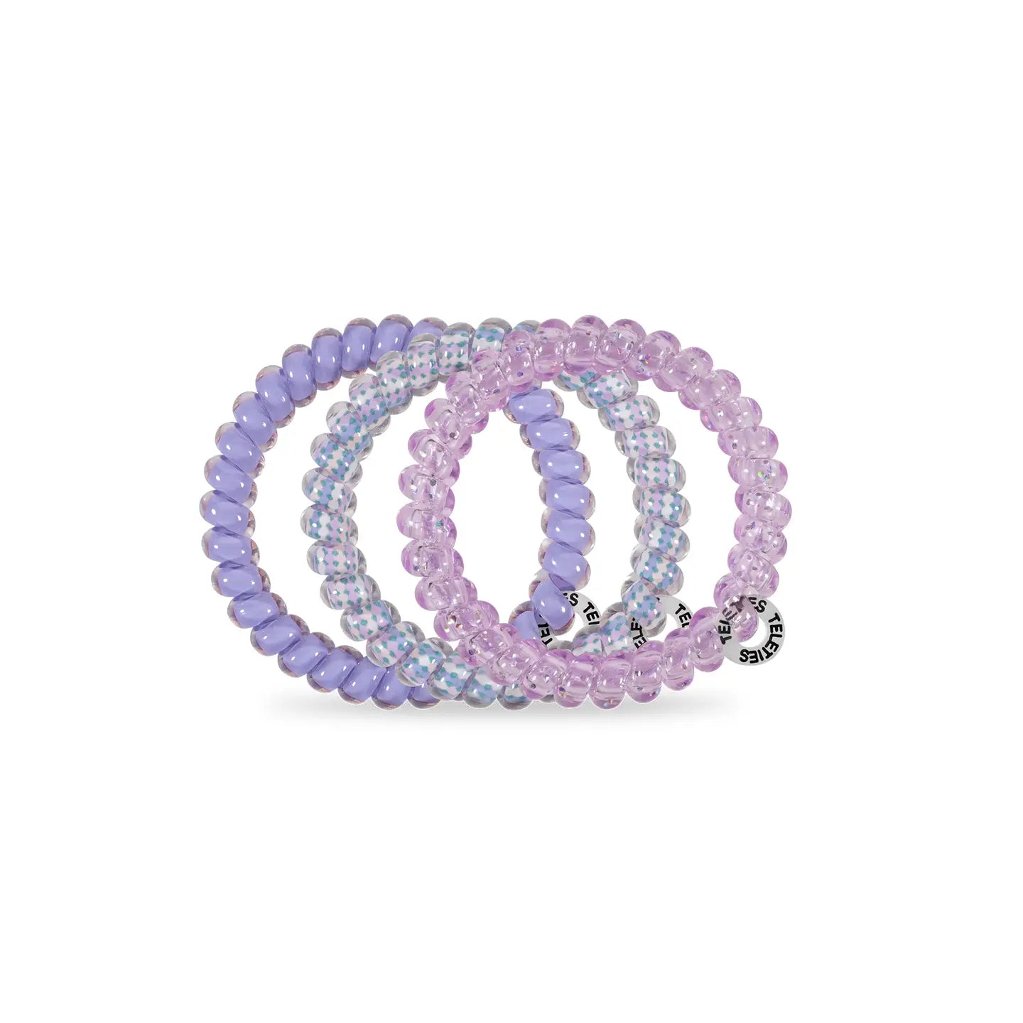 TELETIES - Spiral Hair Coils | Small | Lavender Mist