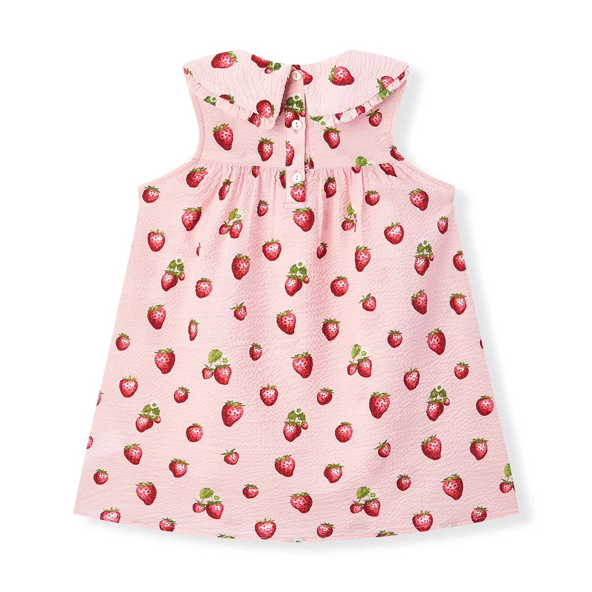 Strawberry Ruffle Collar Dress