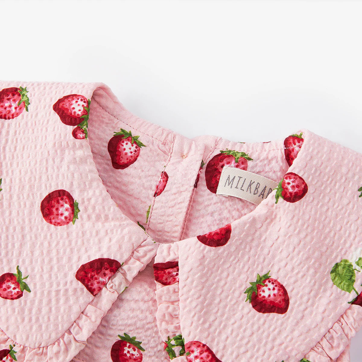 Strawberry Ruffle Collar Dress