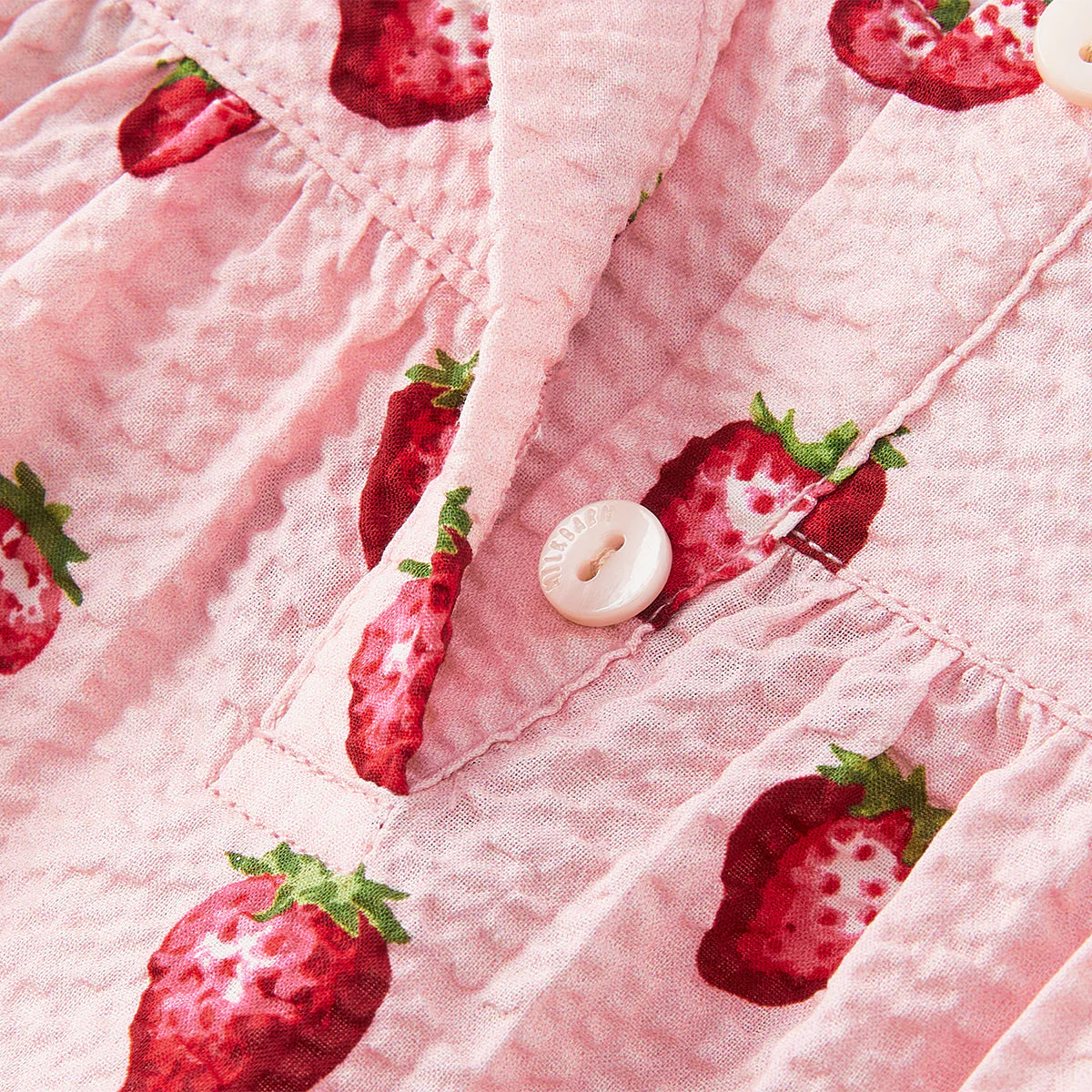 Strawberry Ruffle Collar Dress
