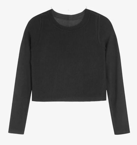 Girls LS Seamless Rib Top (3 colors)