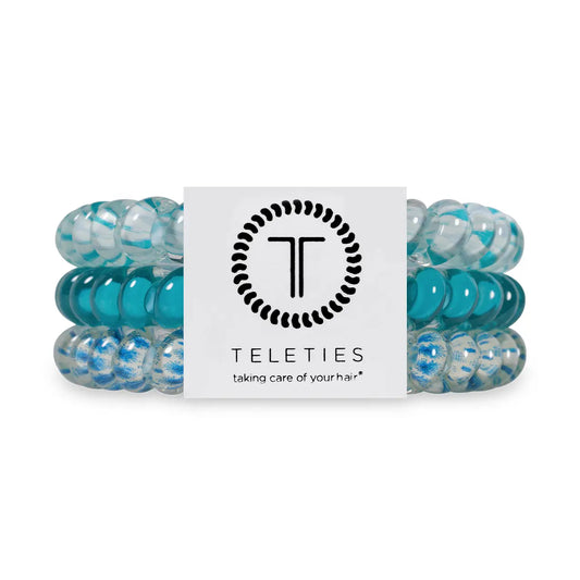 TELETIES - Spiral Hair Coils | Small | Soft Surf