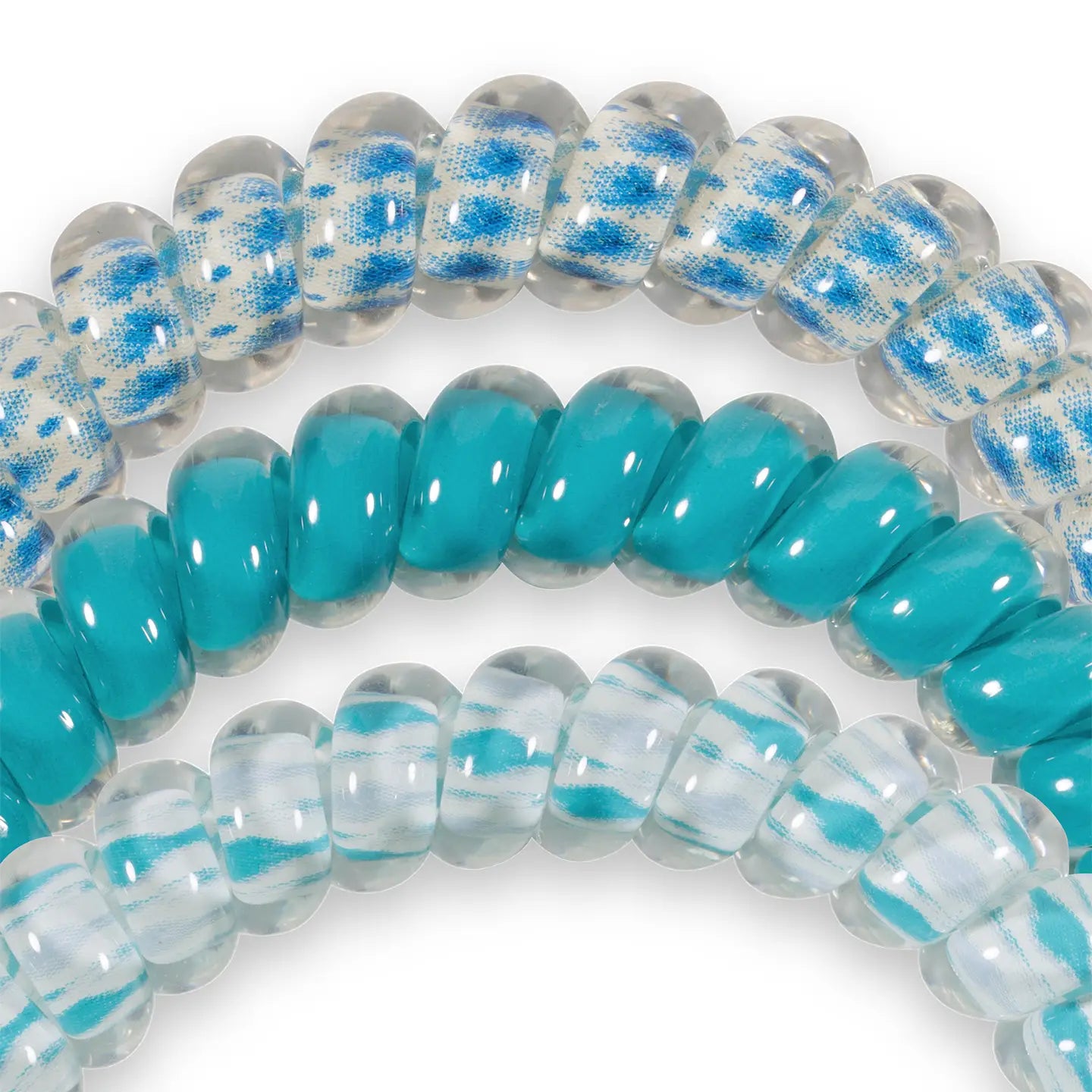 TELETIES - Spiral Hair Coils | Small | Soft Surf
