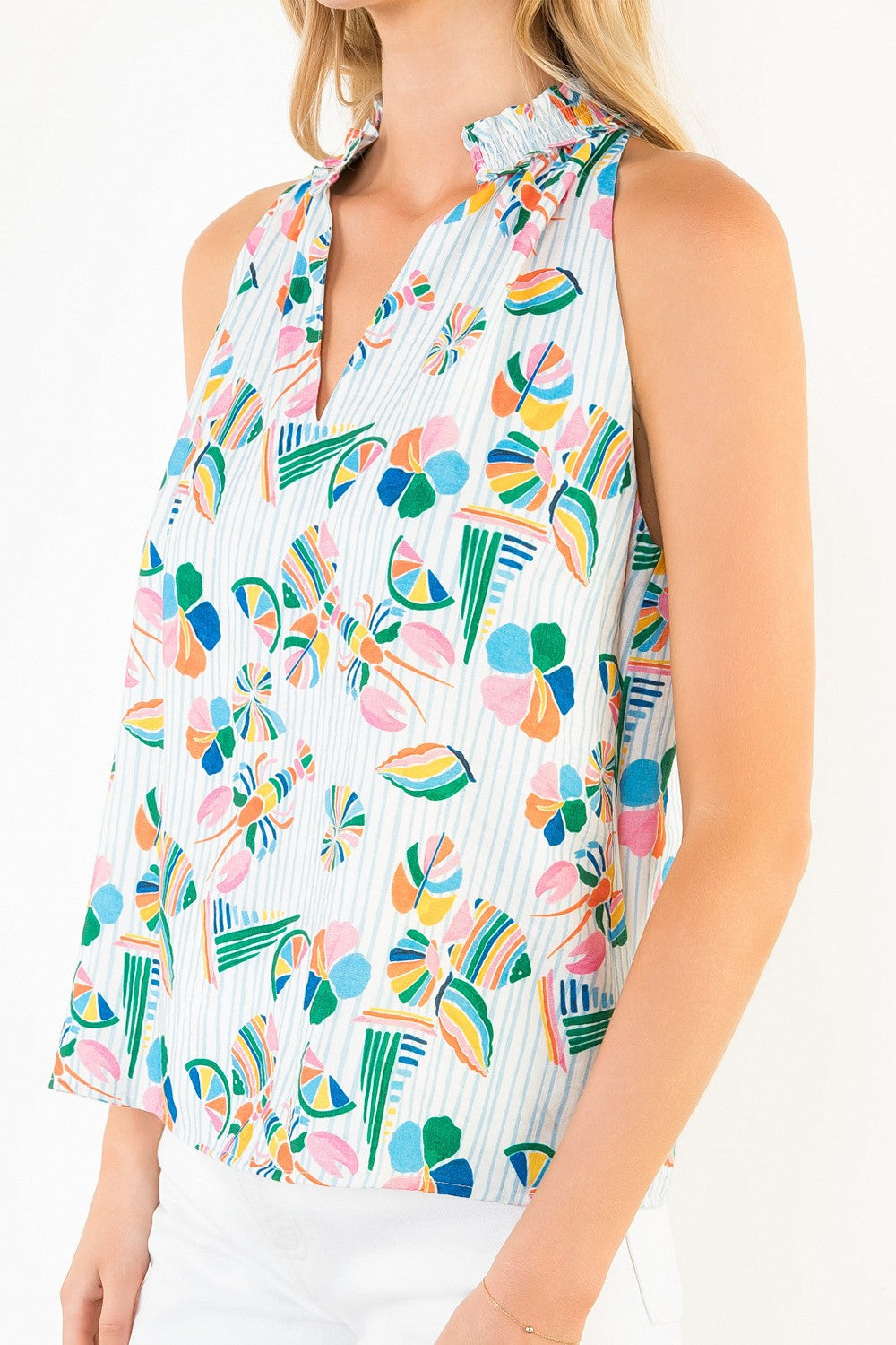 THML Lobster Print Tank Top