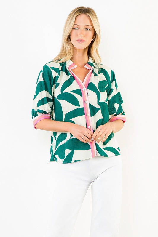 THML Silky Geometric Top