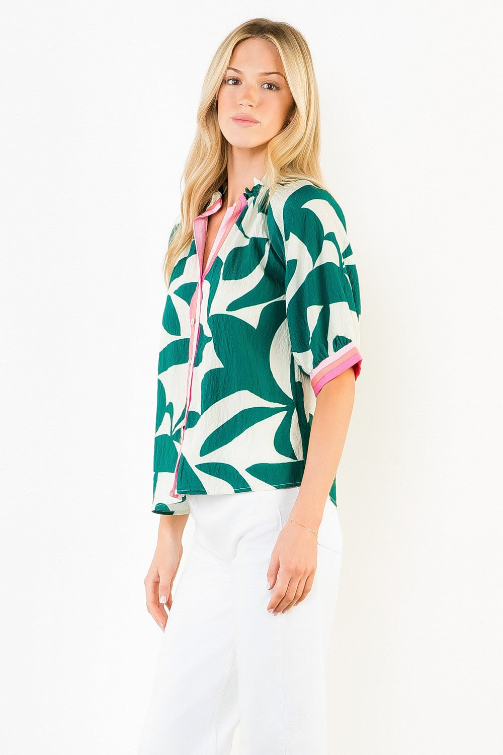 THML Silky Geometric Top
