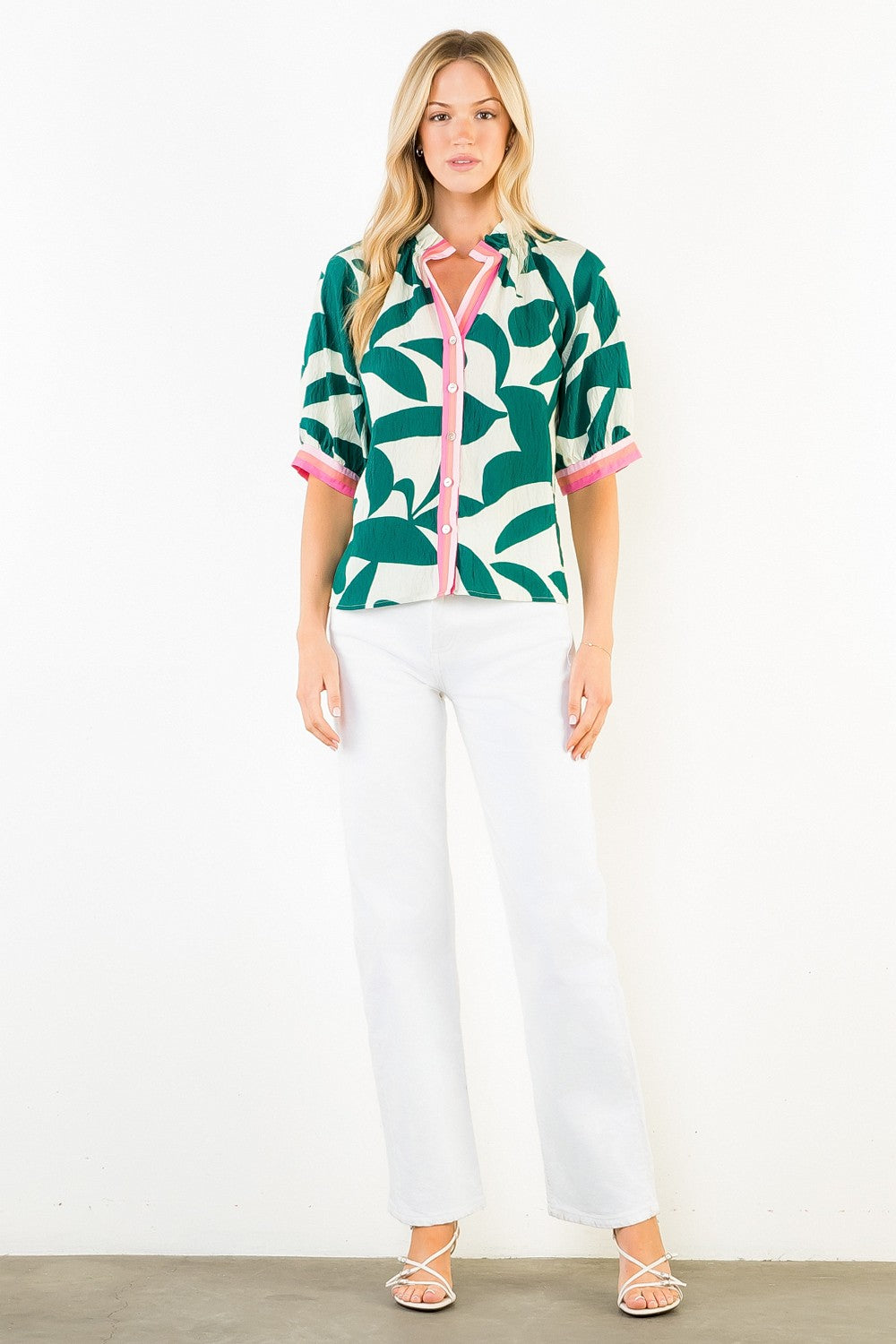 THML Silky Geometric Top