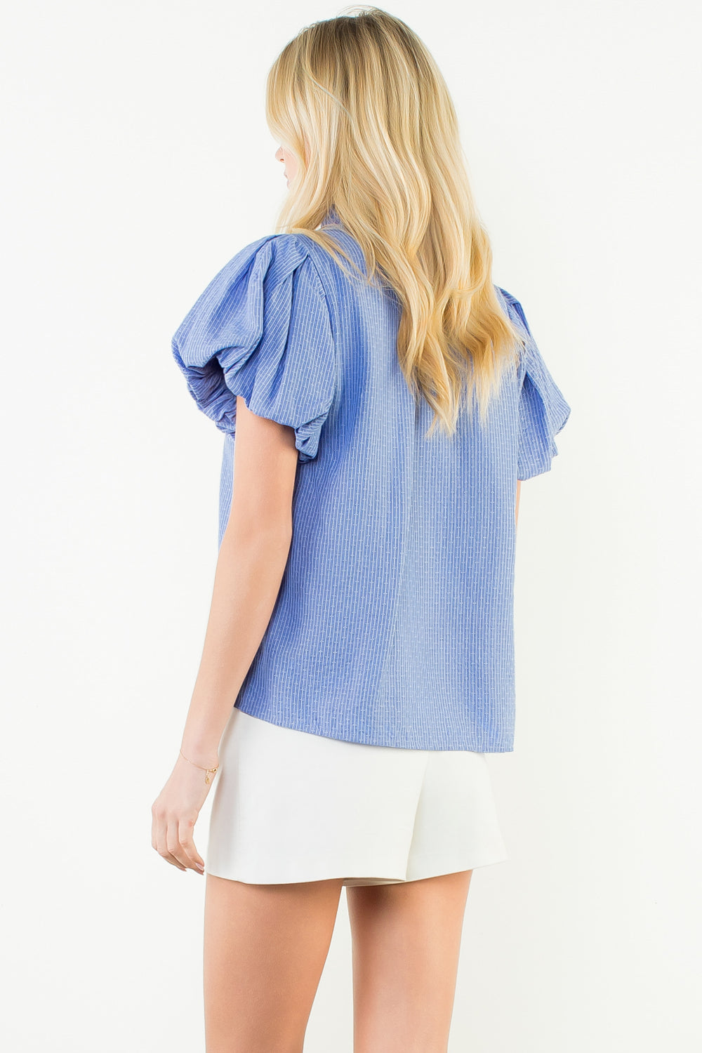 THML Striped V-Neck Top