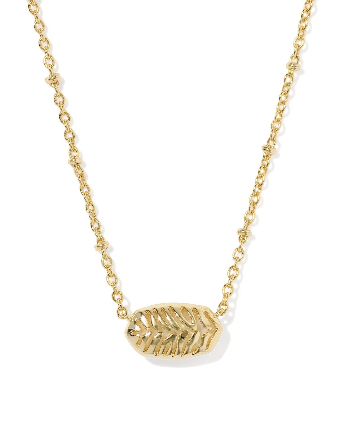Elisa Short Pendant Necklace Tiger Stripe