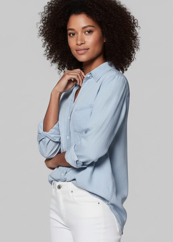 Galina Button Down Denim Shirt
