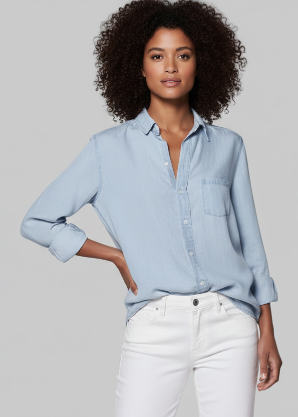 Galina Button Down Denim Shirt