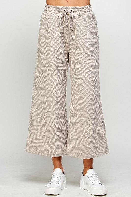 Textured Lounge Wear Pants