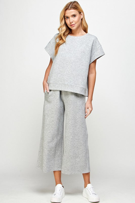 Textured Lounge Wear Top