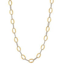 Gold Dipped Oval Chain Necklace