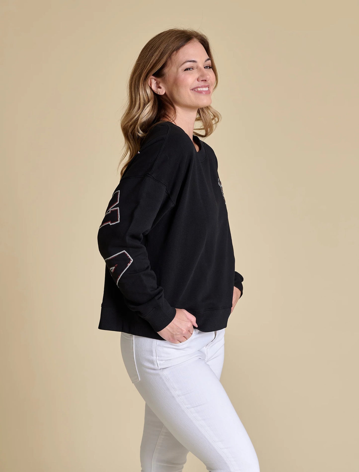The Sequin Boxy Sweatshirt | South Carolina