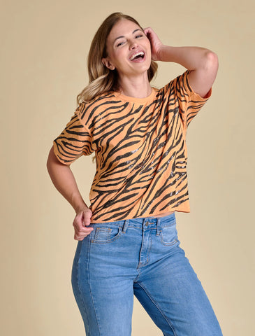 Tigers Sequin Repeat Tee