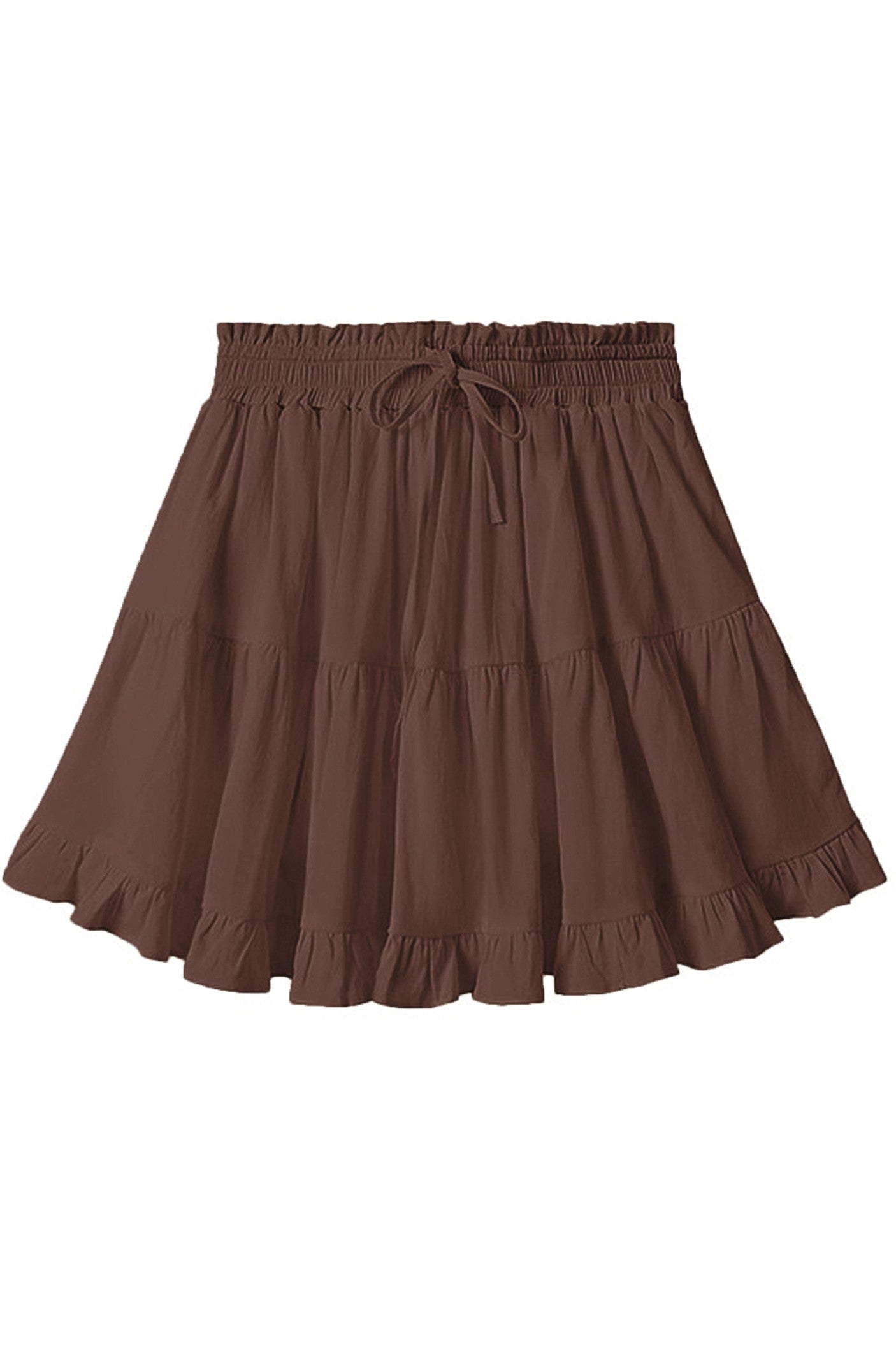 Tiered Skirt With Shorts Lining