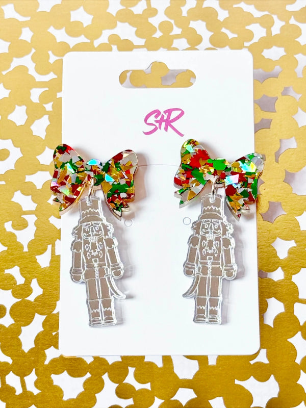 Traditional Silver Nutcracker Dangle