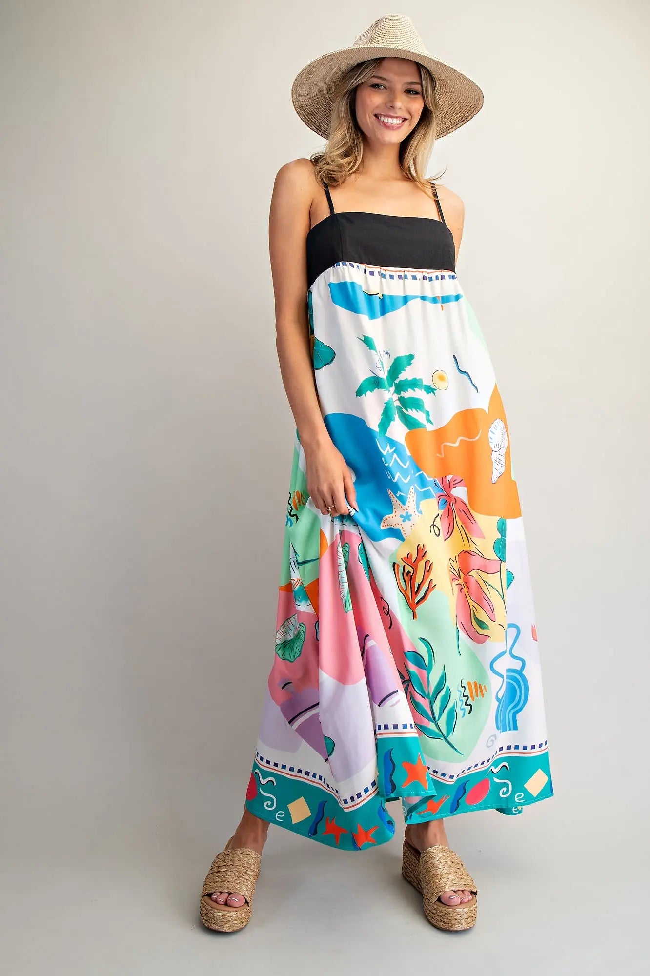 Tropical Inspired Maxi Dress