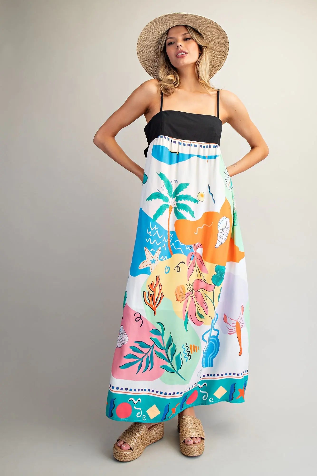 Tropical Inspired Maxi Dress