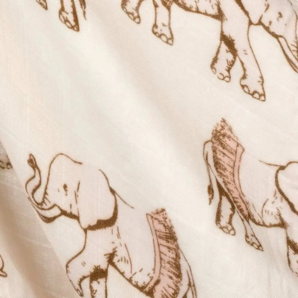 Tutu Elephant Mini Lovey Two-Layer Muslin Security Blanket