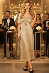 Aurelia Metallic Midi Dress