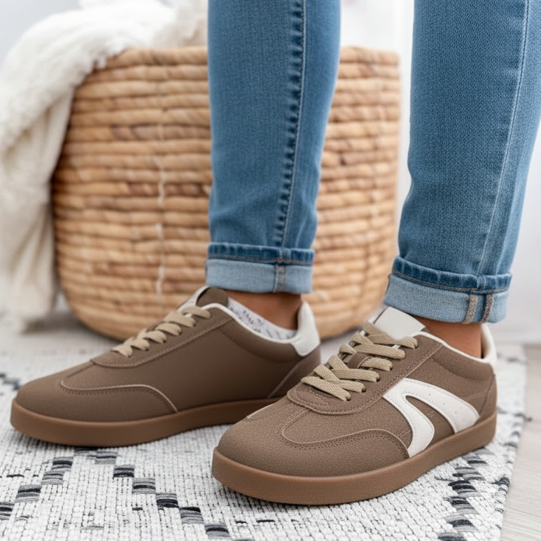 Brown Retro Sneaker