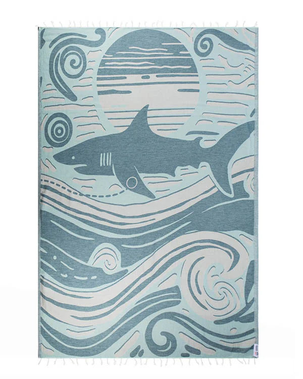 Voyage Shark Towel - Large - Fahlo