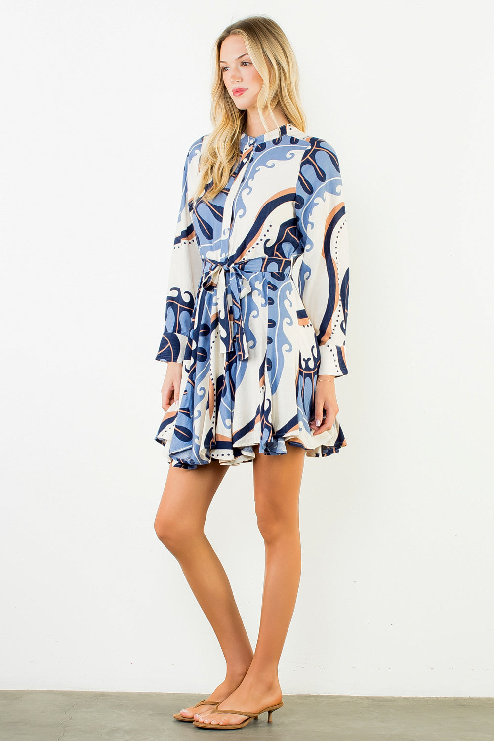 THML Fall Floral Shift Dress