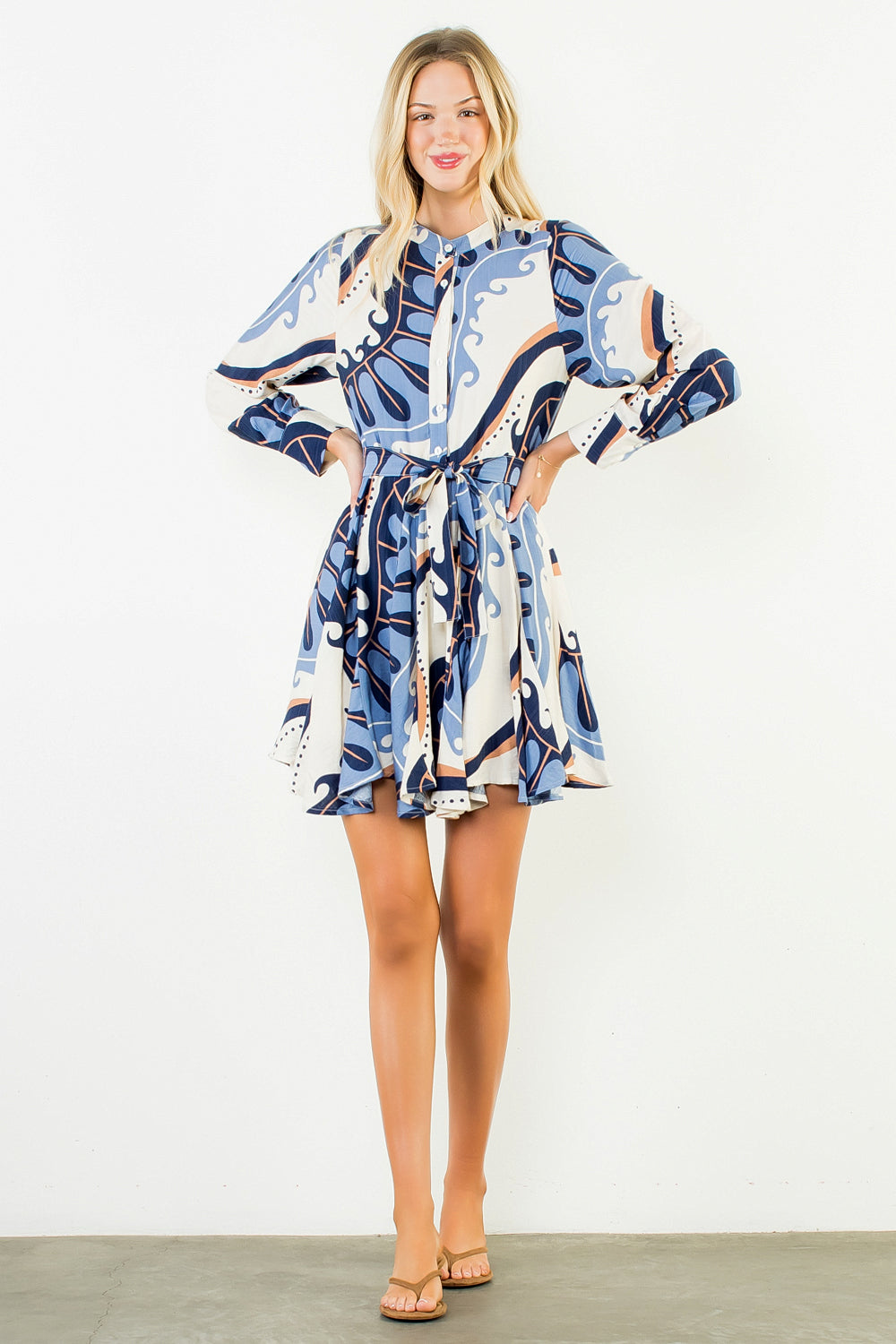 THML Fall Floral Shift Dress