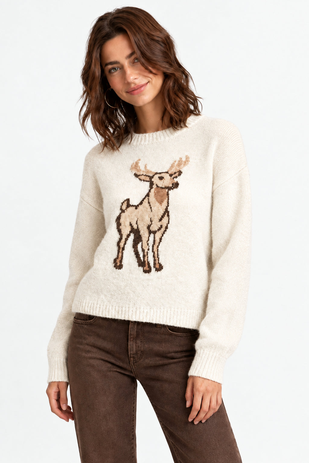 Oh Deer Sweater Cream