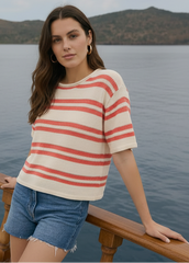 Prado Stripe Sweater Top