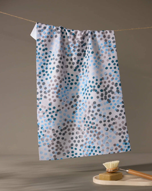 Geometry - Cool Dots Tea Towel