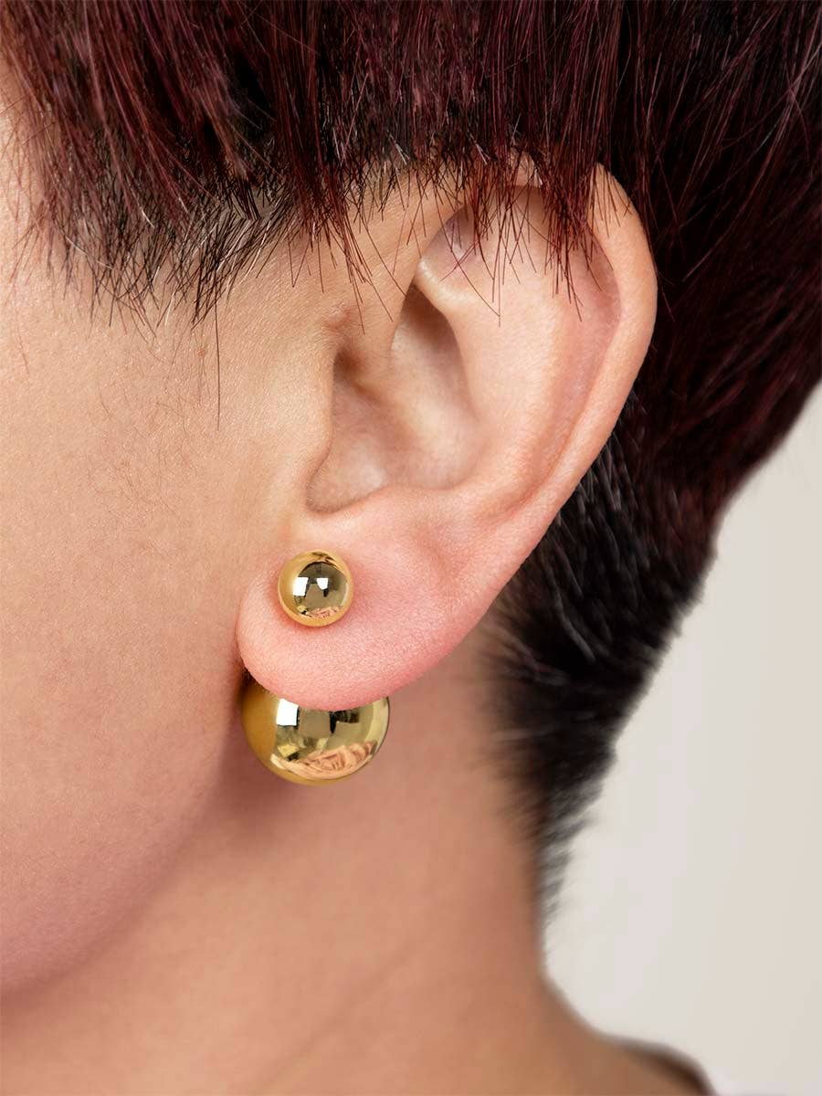 ZENZII - Beaded Ear Jacket Stud