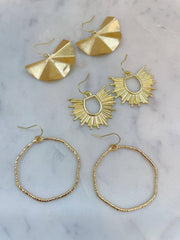 Gold Statement Earrings