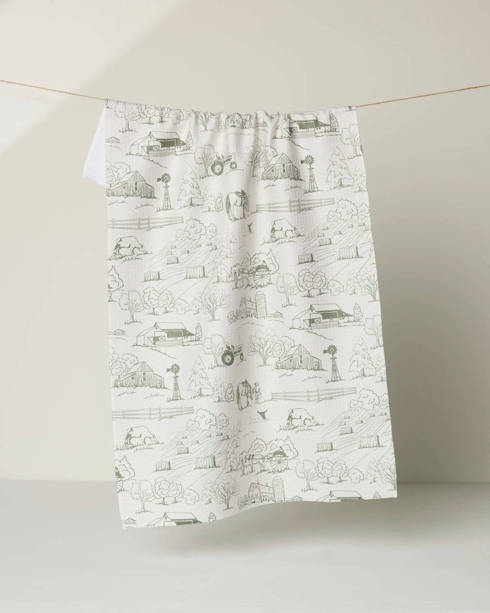 Geometry - Farmyard Tea Towel