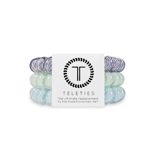 TELETIES - Spiral Hair Coil | Large | Totally Turquoise